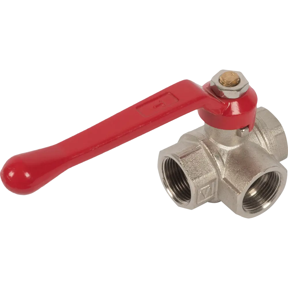 Трехходовой шаровой кран Valtec 3/4" для систем отопления и водоснабжения 10487668 STLM-0000480