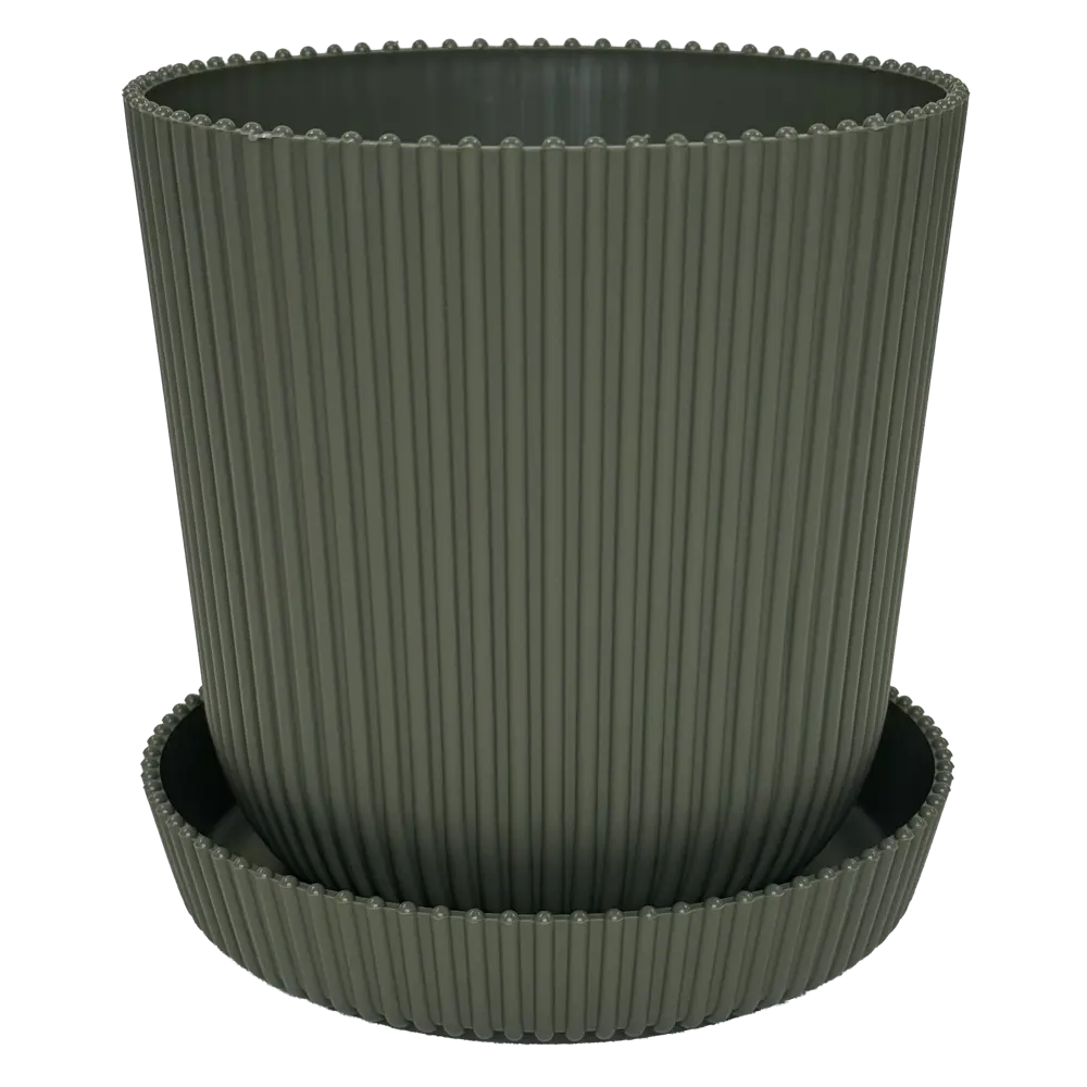 Горшок для цветов Тek.А.Тek 14x14x13.5 см v1.4 л пластик тайга ТЕК.А.ТЕК Le Gaufre STLM-2188273