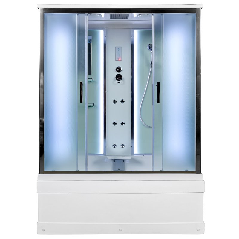 ЕМ1512 L с электрикой (эл.) Душевая кабина DETO Серия EM ЕМ4516 LED с гм.