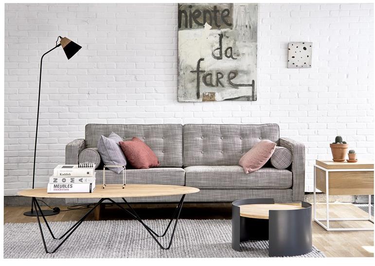 Ethnicraft Стол журнальный овальный дубовый  26686  - Вид №4