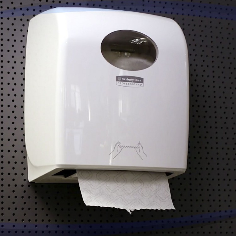 6959 Kimberly Clark Диспенсер для рулонных бумажных полотенец белый Kimberly Clark Professional Aquarius No Touch 6959 белый  - Вид №3
