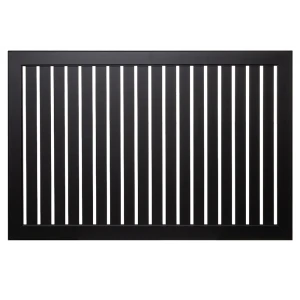 Экран для радиатора реечный черный МДФ 120x60 см ЛАЙТ 89373870