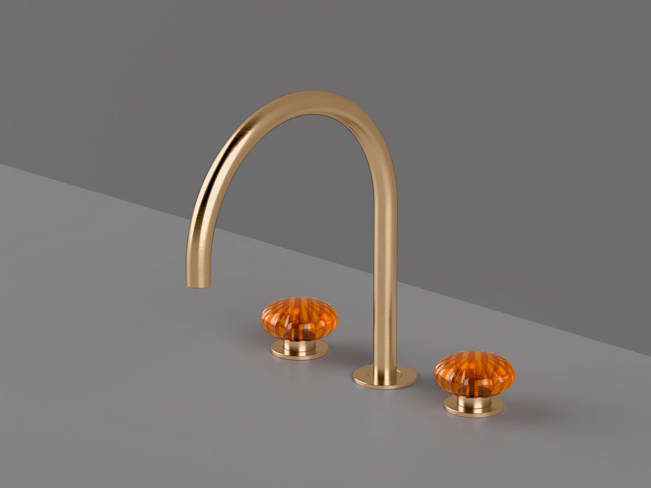 Смеситель для раковины с 3 отверстиями из нержавеющей стали без слива Radomonte Dorin ARCH-00107570 - Вид №8