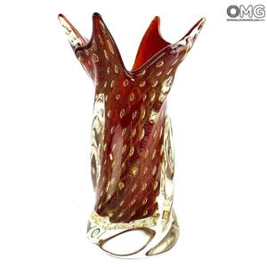 4820 ORIGINALMURANOGLASS Ваза Провенца - соммерсо - муранское стекло OMG 13 см