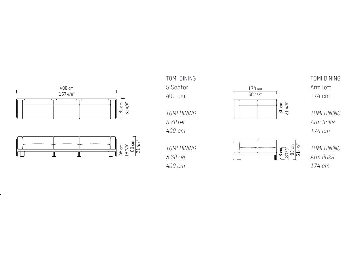 Кожаный модульный диван Piet Boon Томи ARCH-00087598 - Вид №8