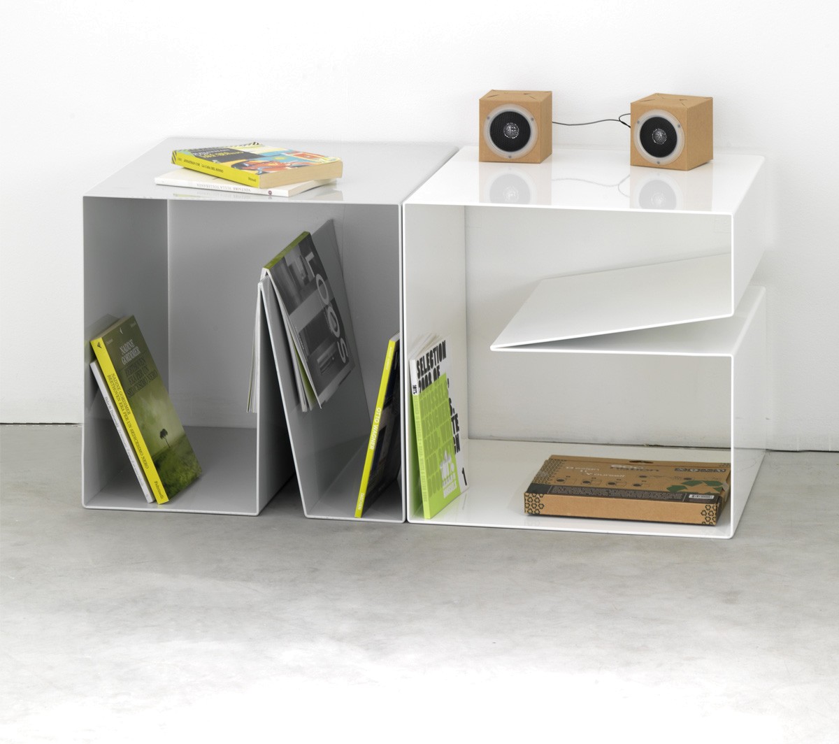 Ex.T NOTCH PLUS 2 Модульная система из белого алюминия EXNOTCHPLPIBI  - Вид №1