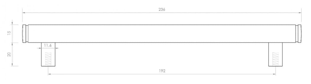 Металлическая Мостовая мебельная ручка LUSSO Bloomsbury ARCH-00040146 - Вид №18