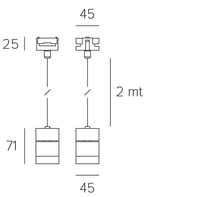 Подвесной источник для освещения на алюминиевых кабелях Letroh LEVEL ARCH-00068151 - Вид №5