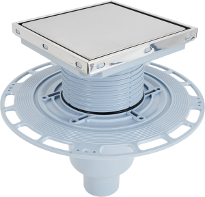 Душевой трап комбинированный с регулировкой высоты 150x150 мм 86395362