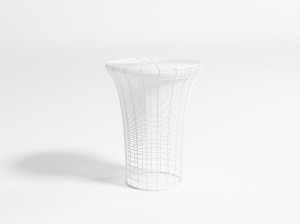 Высокий садовый стул из нержавеющей стали