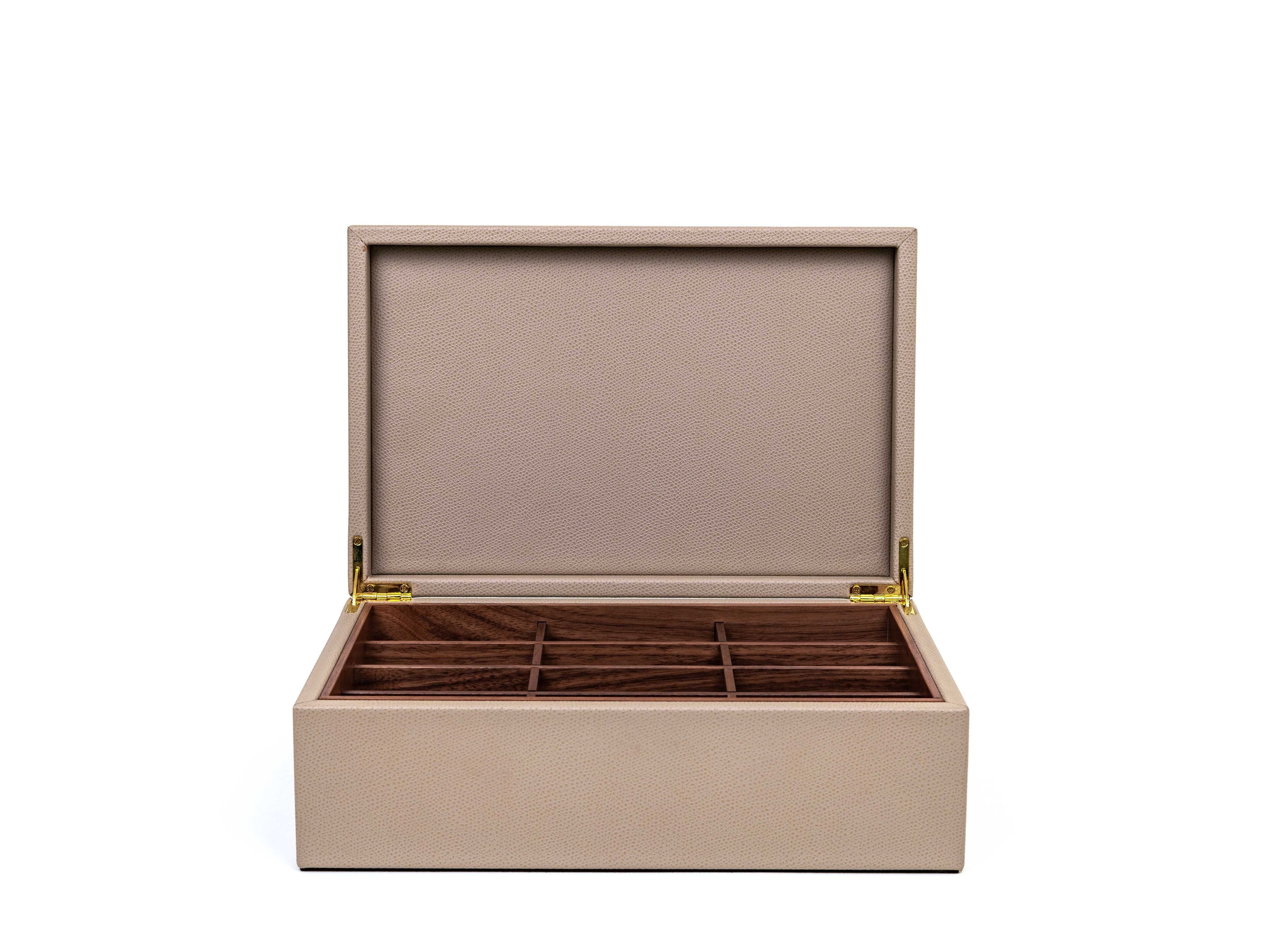 Кожаный контейнер для саше от the Pinetti TEA BOX ORGANIZER ARCH-00019247