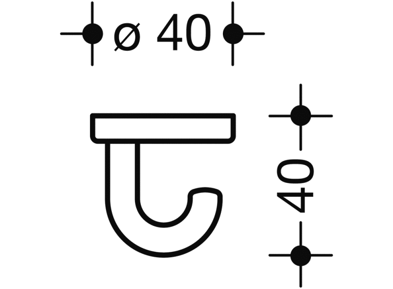 477.90B040 крюк HEWI Edition matt | Polyamid  - Вид №16