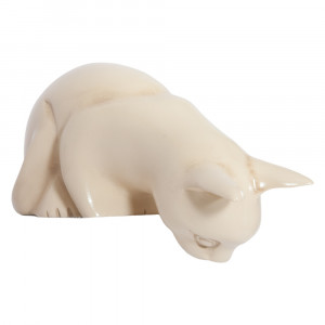 22060 Статуэтка Кошка на полку Айвори BOGACHO