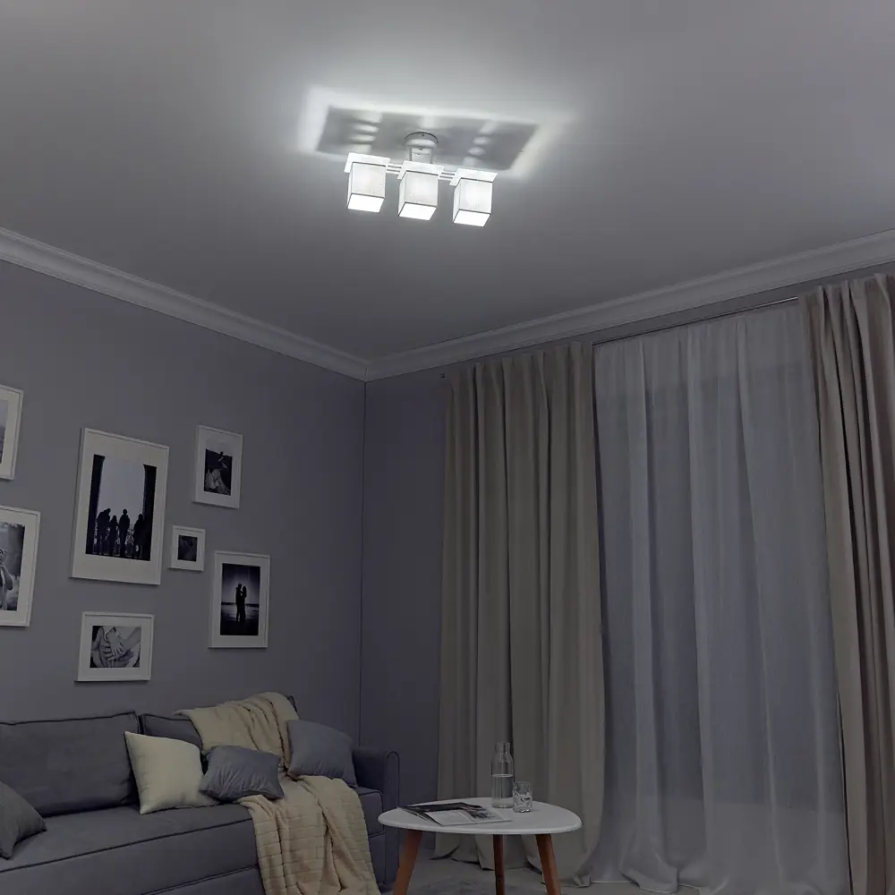 Потолочная люстра Escada Grey с тремя плафонами в современном стиле 89195506 STLM-0079709 - Вид №11