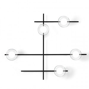 Miloox 1744.221 Настенный светильник с черным каркасом MIKADO.