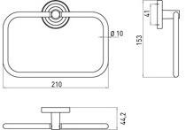 Emco Bad Кольцо для полотенца из металла Polo 0755 001 00 - Вид №5