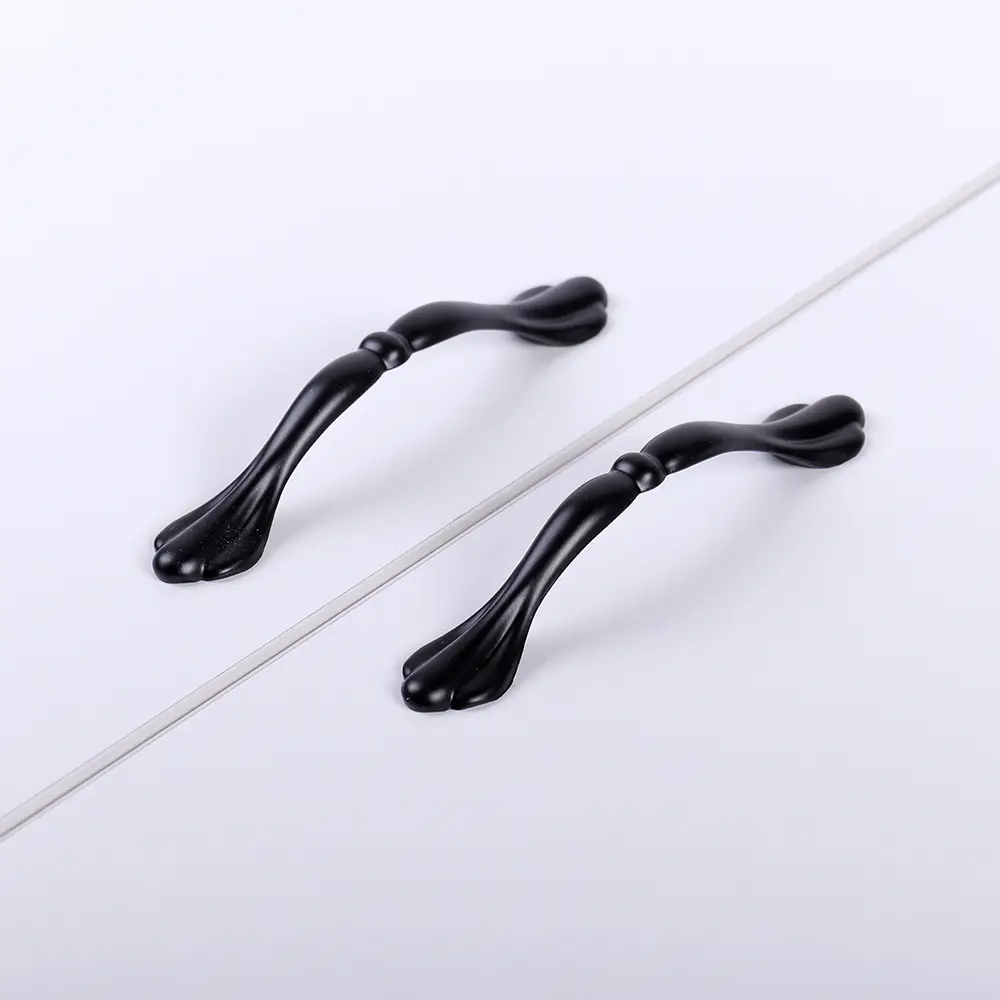 87376865 Ручка-скоба мебельная L4.028 алюминий 96 мм цвет черый STLM-1005396 LARVIJ  - Вид №6