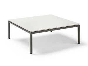 Алюминиевый садовый журнальный столик с керамической столешницей