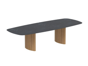 Керамический прямоугольный садовый стол