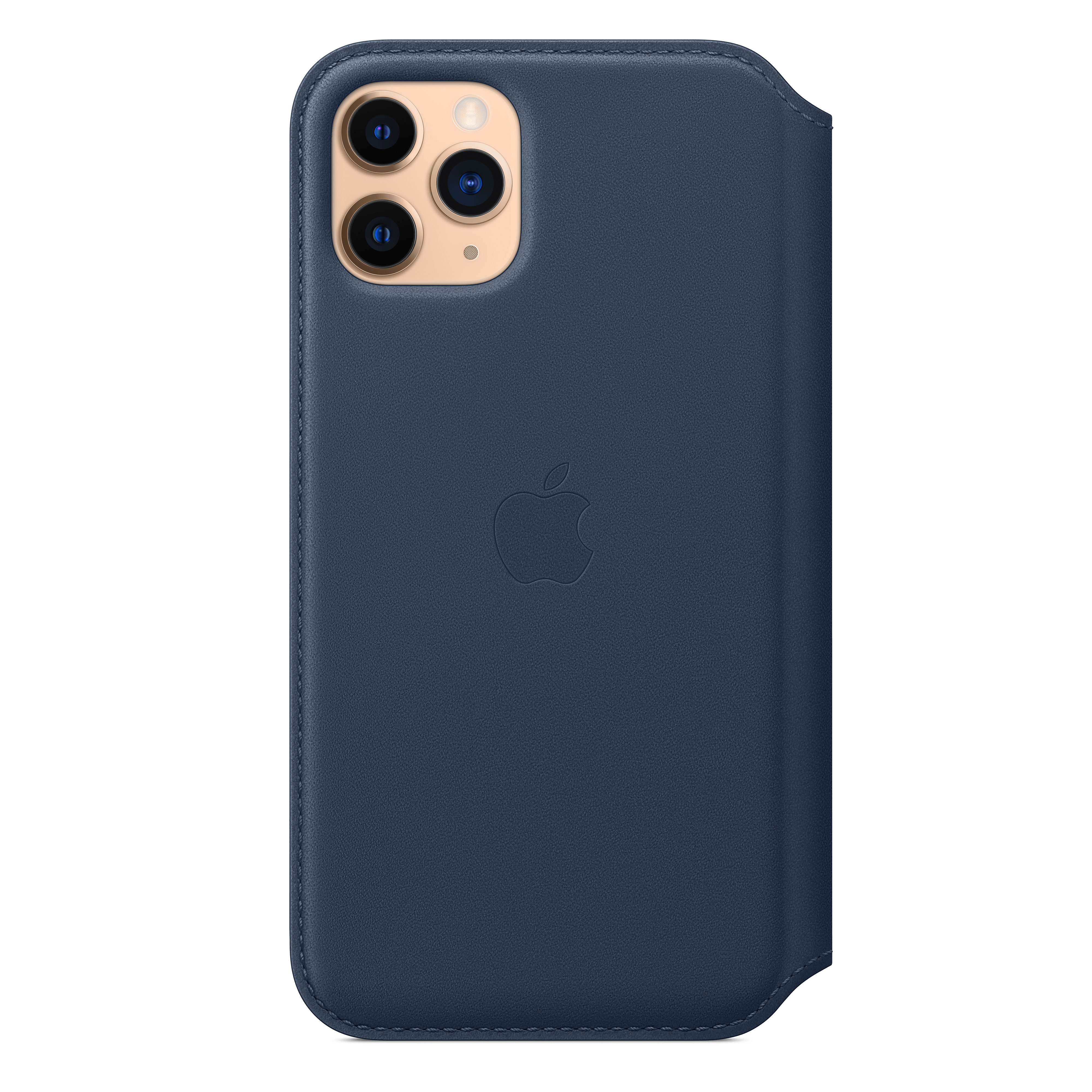 MY1L2ZM/A Iphone 11 pro leather folio - deep sea blue Apple Santreyd  - Вид №3