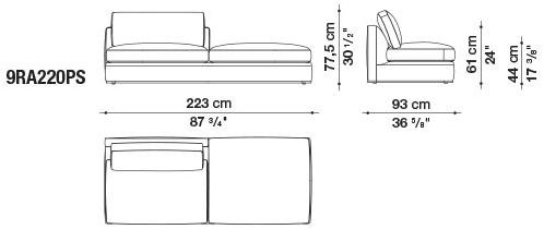 B&B Italia Модульный угловой диван из ткани Richard sun-id-1472345 - Вид №27