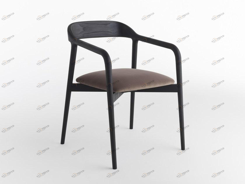 Casamania & Horm Стул ясеневый, обитый кожей или тканью, с подлокотниками sun-id-1379082