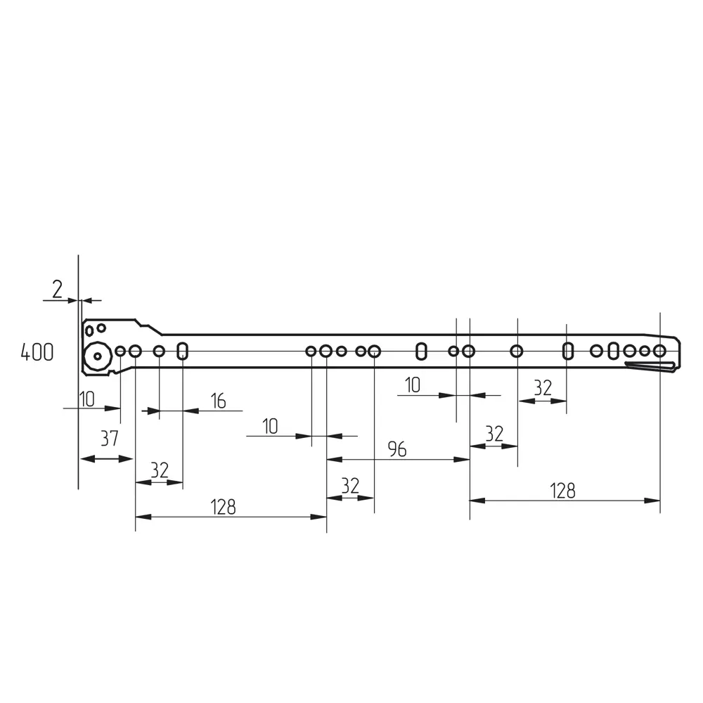 Направляющие роликовые l400 мм, сталь, цвет белый 82923607 STLM-2021747 Santreyd  - Вид №3
