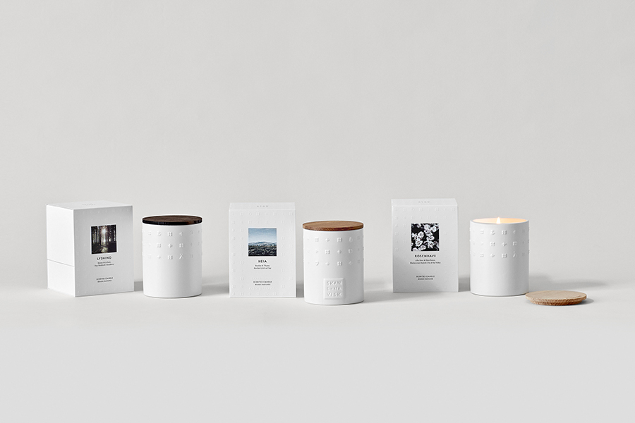 SK1412 Свеча ароматическая lysning с крышкой, керамика, 300 г S K A N D I N A V I S K  - Вид №3