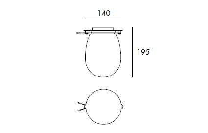 Светодиодный потолочный светильник из нержавеющей стали Milan Iluminacion Baño ARCH-00101715 - Вид №6