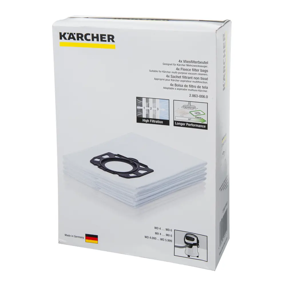 Мешки тканевые для пылесоса Karcher WD 4/5/6 30 л, 4 шт. 14584334 STLM-2129752  - Вид №2