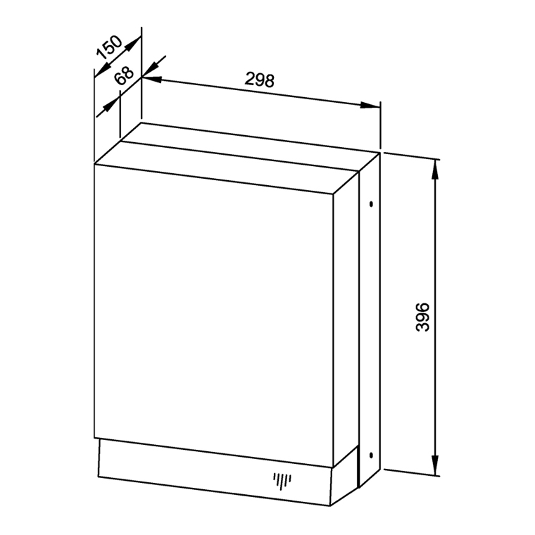 731020 Сушилка для рук с горячим воздухом WP1200 WAGNER_EWAR A-LINE Wagner Ewar  - Вид №1