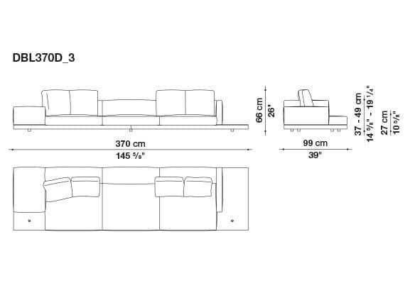 Кожаный диван B&B Italia док ARCH-00106863 - Вид №11