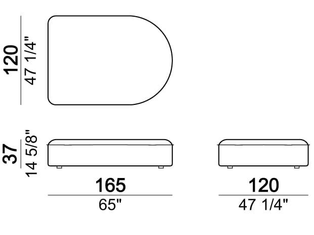 2-местный тканевый диван Arketipo BACK PACK ARCH-00107213 - Вид №12