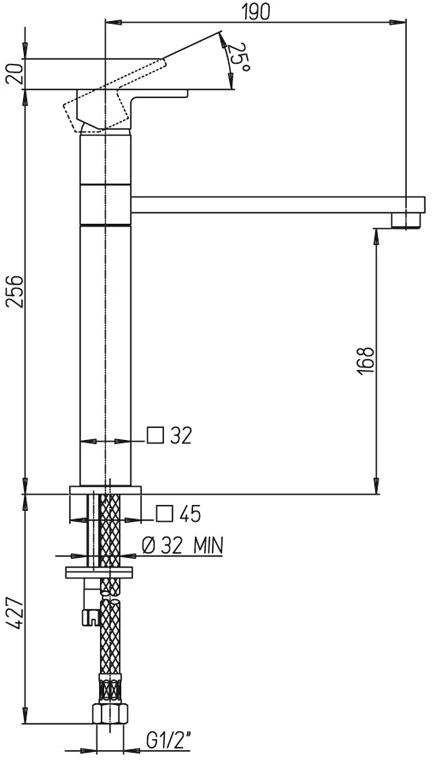 Paini Dax-R 84CR579RSKM смеситель для кухни  - Вид №2