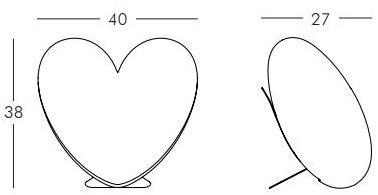 SLIDE Настольная лампа из полиэтилена Love sun-id-1516045 - Вид №3