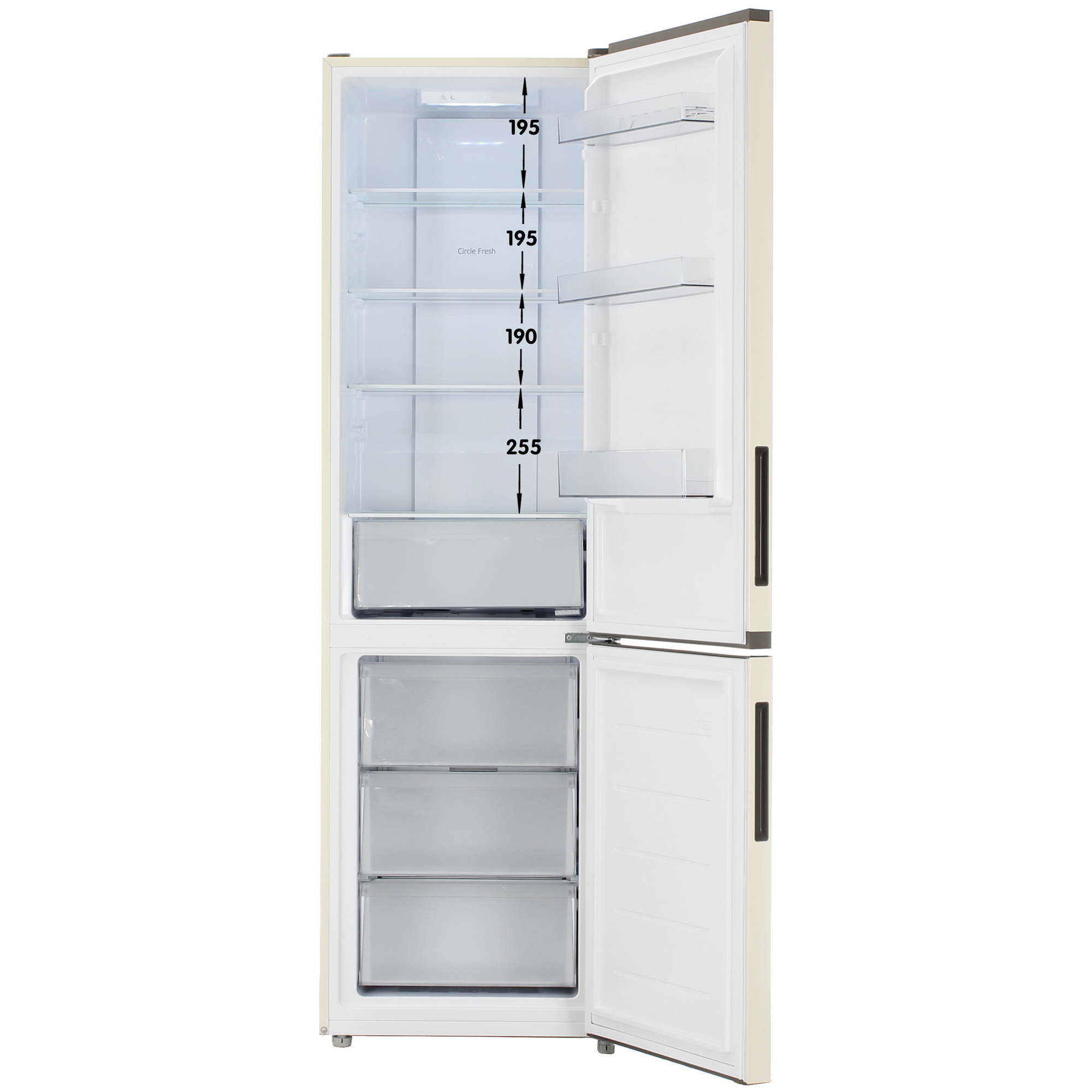 9248217 Холодильник с морозильником   Candy CFN6200C бежевый STDN-0041853 - Вид №1