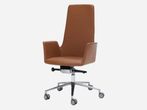 Кожаный поворотный операционный офисный стул