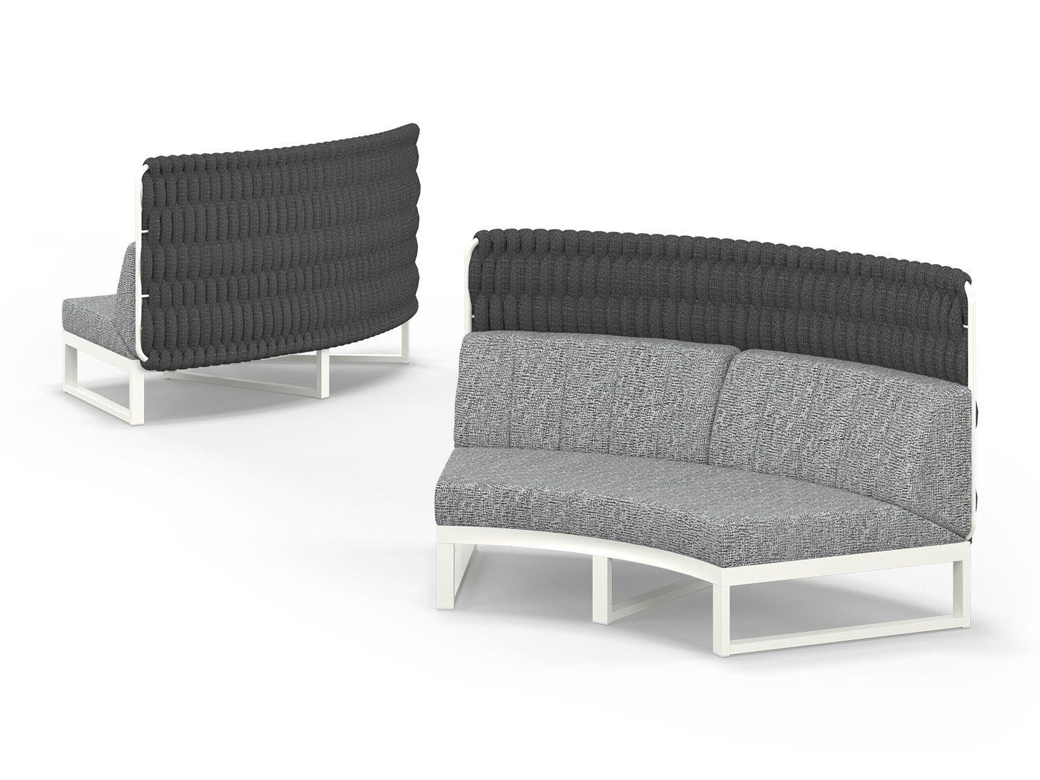 Модульный изогнутый садовый диван с высокой спинкой MAMAGREEN Munia ARCH-00110901 - Вид №6