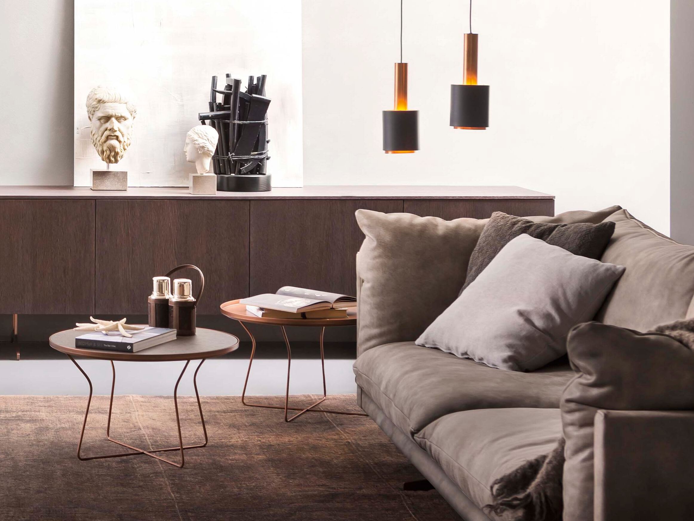 Круглый металлический журнальный столик Alf DaFrè TUFT ARCH-00026324 - Вид №3