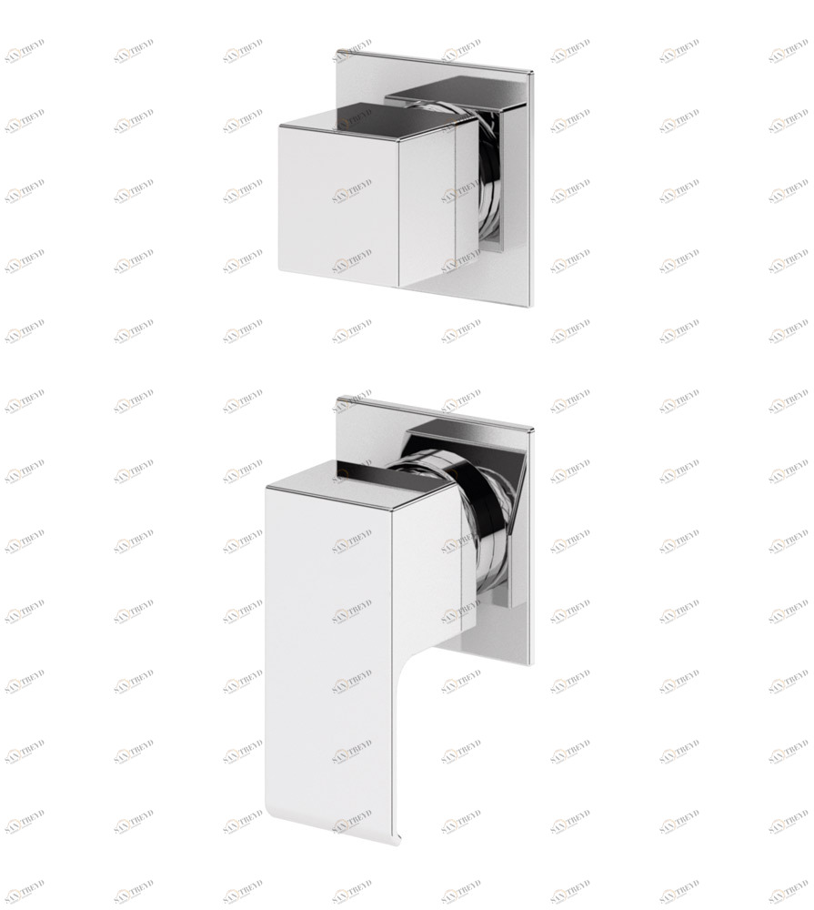 Встраиваемый смеситель для душа с поворотным переключателем на 4 выхода CEZARES PORTA-VDIM4-M-BIO