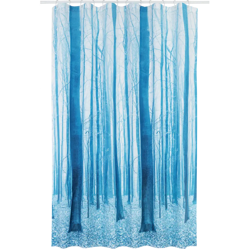 Штора для ванны Bacchetta Forest с кольцами 180x200 см полиэстер , цвет мультиколор 84621381 STLM-2160515 Шторы текстильные - Вид №1