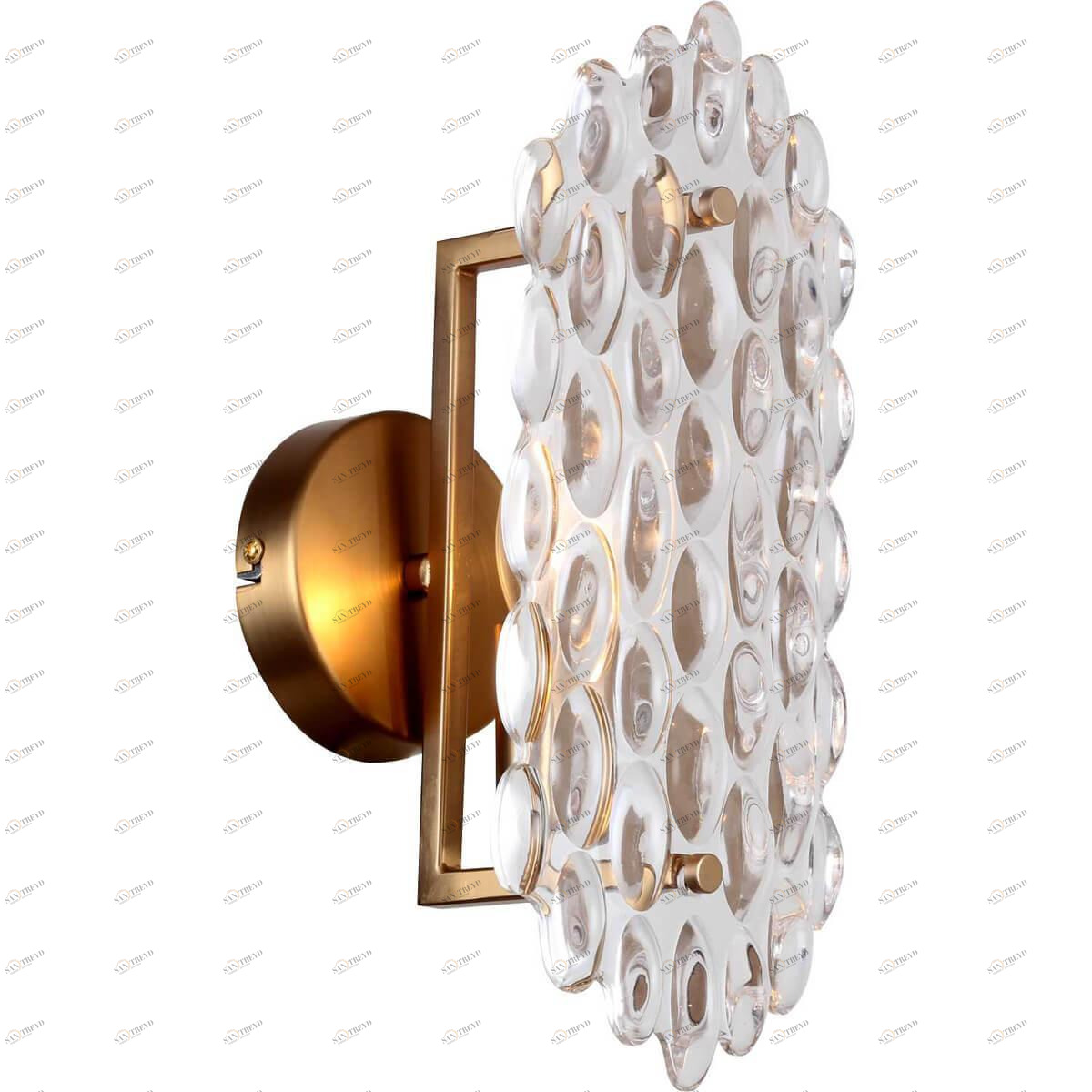Бра со стеклянным плафоном золотое Glazgo 1007/03/01W STILFORT GLAZGO 00-3930742 Золото;прозрачный 