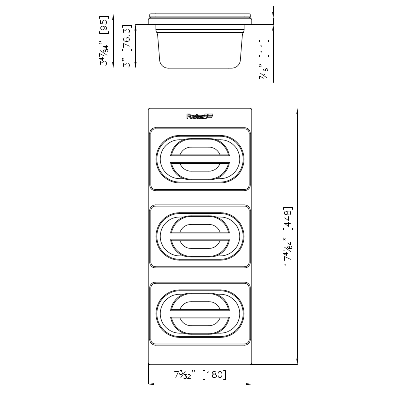 8100622 Набор из 3 чаш 8100622 Fosterspa  - Вид №1