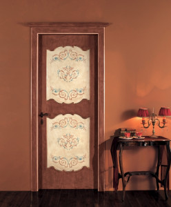 K1 Tifernoit Дверь, украшенная вручную Porte