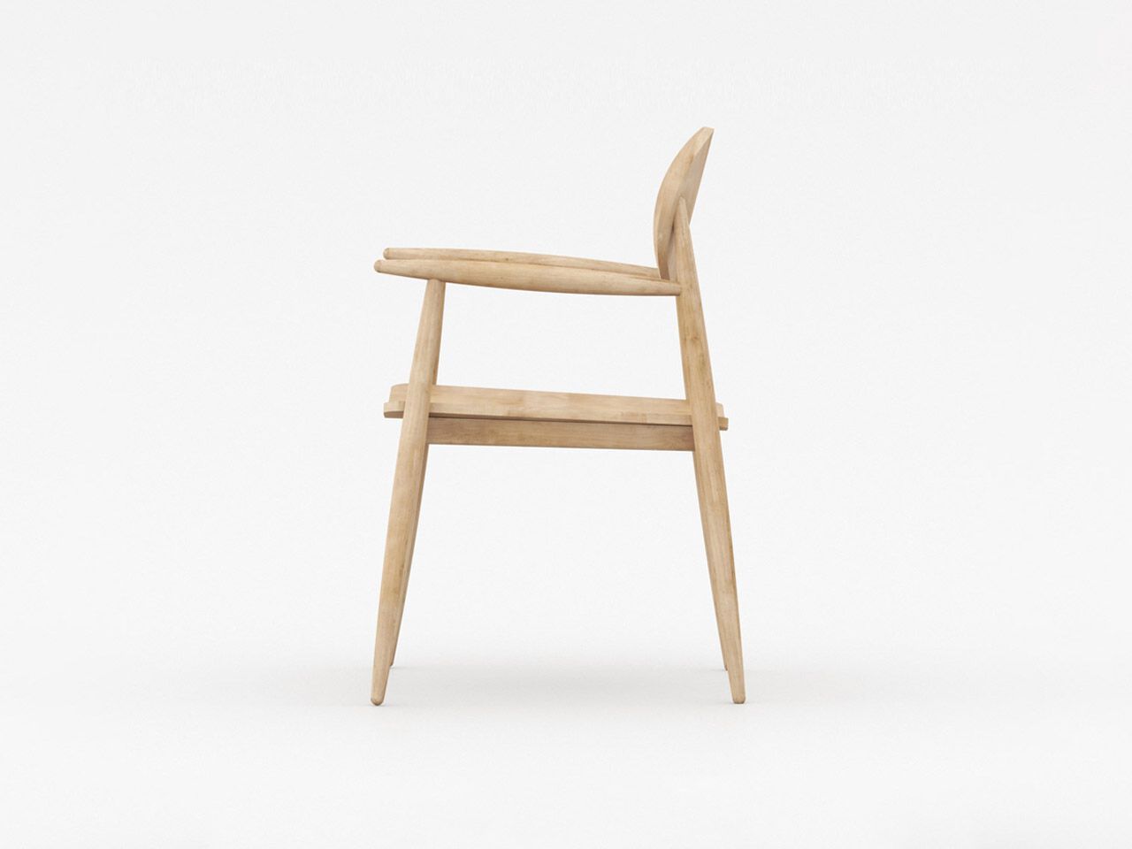 Стул из массива дерева с подлокотниками Air Division ARCH-00134522 - Вид №4