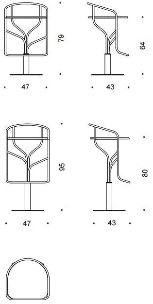 Desalto Стул поворотный стальной с подставкой для ног Ike sun-id-1367604 - Вид №4