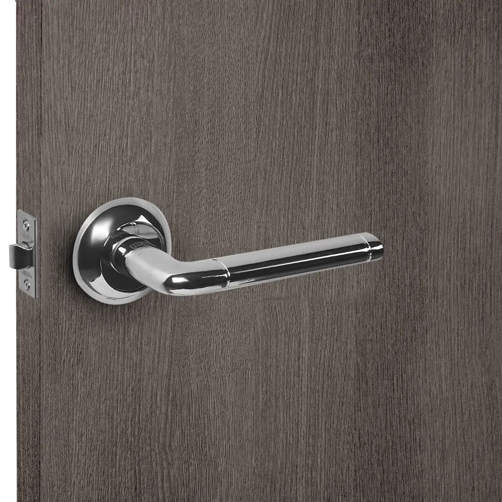 Дверные ручки Punto Rex без запирания комплект цвет хром STLM-2037539 - Вид №6