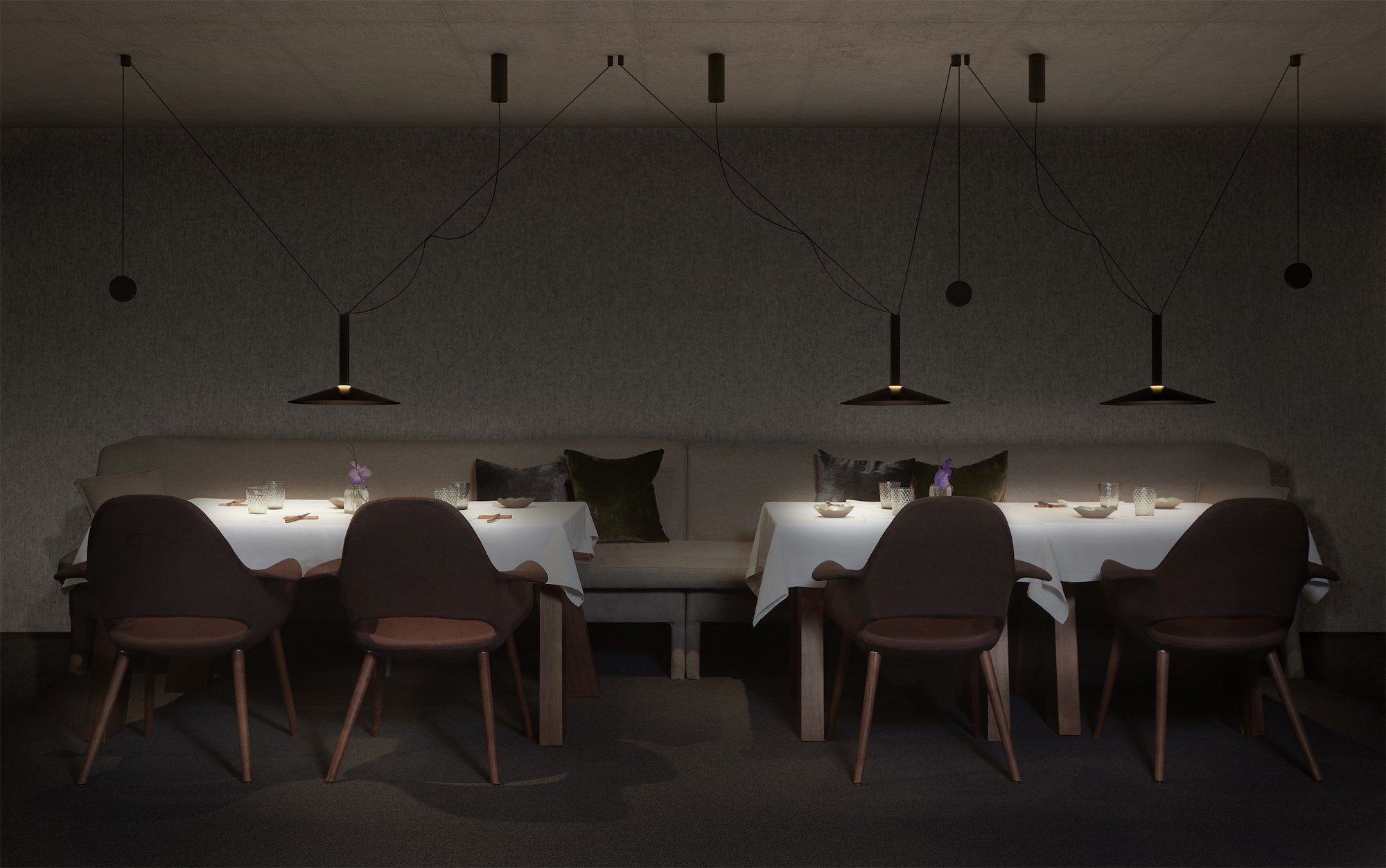 Алюминиевый светодиодный подвесной светильник Marset MILANA ARCH-00139049 - Вид №2