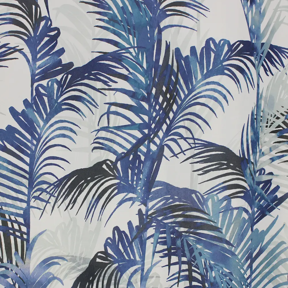 Штора для ванны Bath Plus Palm Leaf 180x200 см полиэстер цвет сине-белый CHARME GREEN STLM-2182278 - Вид №2