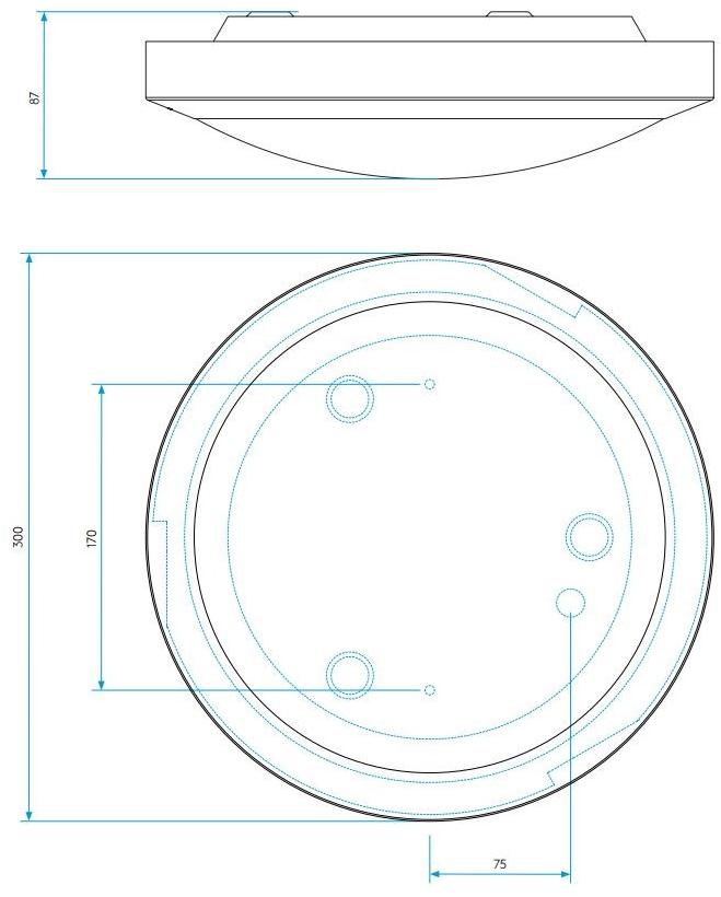 Astro Lighting Потолочный светильник из стали и стекла для ванной sun-id-1448727 - Вид №4